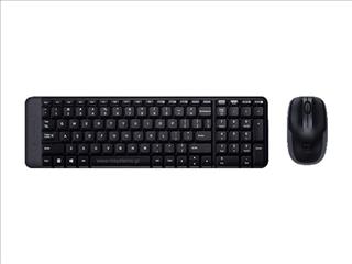 Logitech MK220 Set Wireless Keyboard-Mouse (GR) Black (920-003157)