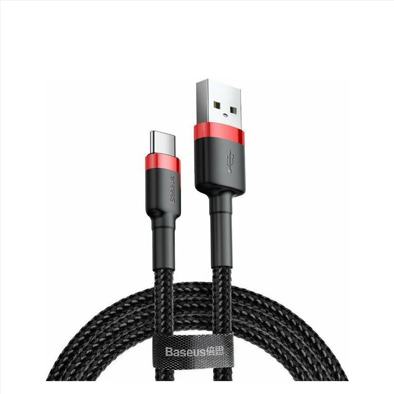 Baseus Cable USB 2.0 USB-A male to USB-C male Black 2m (CATKLF-C91)