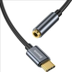 Baseus L54 Μετατροπέας USB-C male σε 3.5mm female (CATL54-0G) (BASCATL540G).