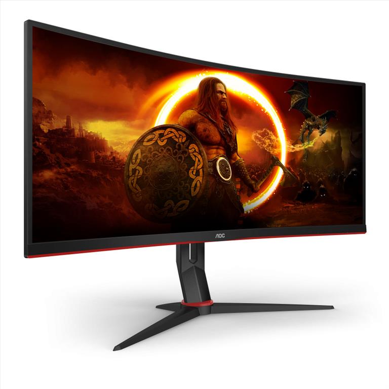 AOC CU34G2X/BK 34" Curved Ultrawide QHD Gaming Monitor VA  3440x1440 4ms