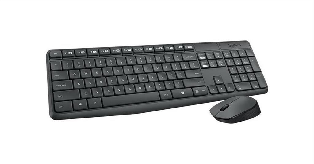 Logitech MK235 Wireless Combo Set Keyboard-Mouse (GR) Black