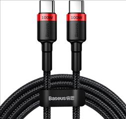 Baseus Cafule Braided USB 2.0 Cable USB-C male to USB-C male 2m (CATKLF-AL91)