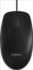 Logitech B100 Optical Wired Mouse Black (910-003357)