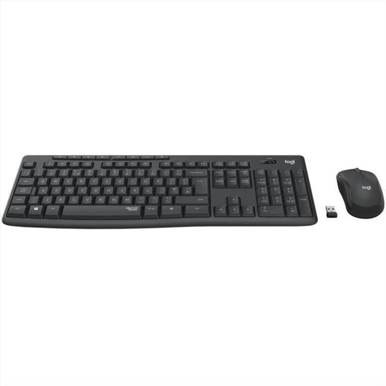 Logitech MK295 Silent Wireless Set Keyboard-Mouse (GR) Black (920-009871)