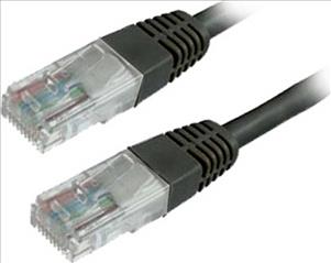 MediaRange Network UTP CAT 6 RJ45/RJ45 1.0M Black (MRCS119).