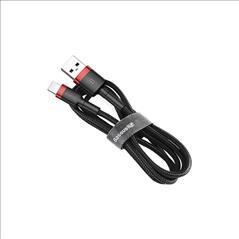 Baseus Braided USB - A to Lightning Cable 3m, 2A Black/Red (CALKLF-R91)