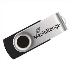 MediaRange USB 2.0 Flash Drive 32GB Black/Silver (MR911)