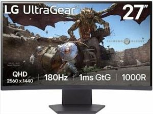 LG+UltraGear+27GS60QC-B+VA+HDR+Curved+Gaming+Monitor+27%22+QHD+180Hz+%CE%BC%CE%B5+%CE%A7%CF%81%CF%8C%CE%BD%CE%BF+%CE%91%CF%80%CF%8C%CE%BA%CF%81%CE%B9%CF%83%CE%B7%CF%82+1ms+GTG