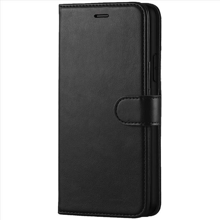 Back Cover Book Black Leather for Samsung Galaxy S23 5G S918